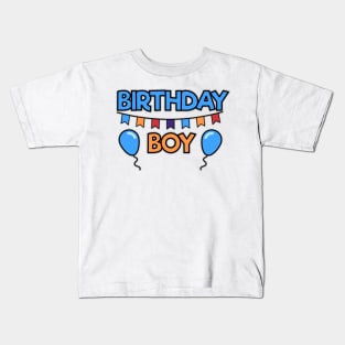 Birthday Boy Funny Sweet Gift Present for Bday Party Big Shirt Kids T-Shirt